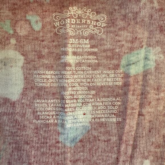 Wondershop Baby Size 3-6 Months Red Cotton Sleep-n-Play One Piece Christmas - Picture 4 of 10